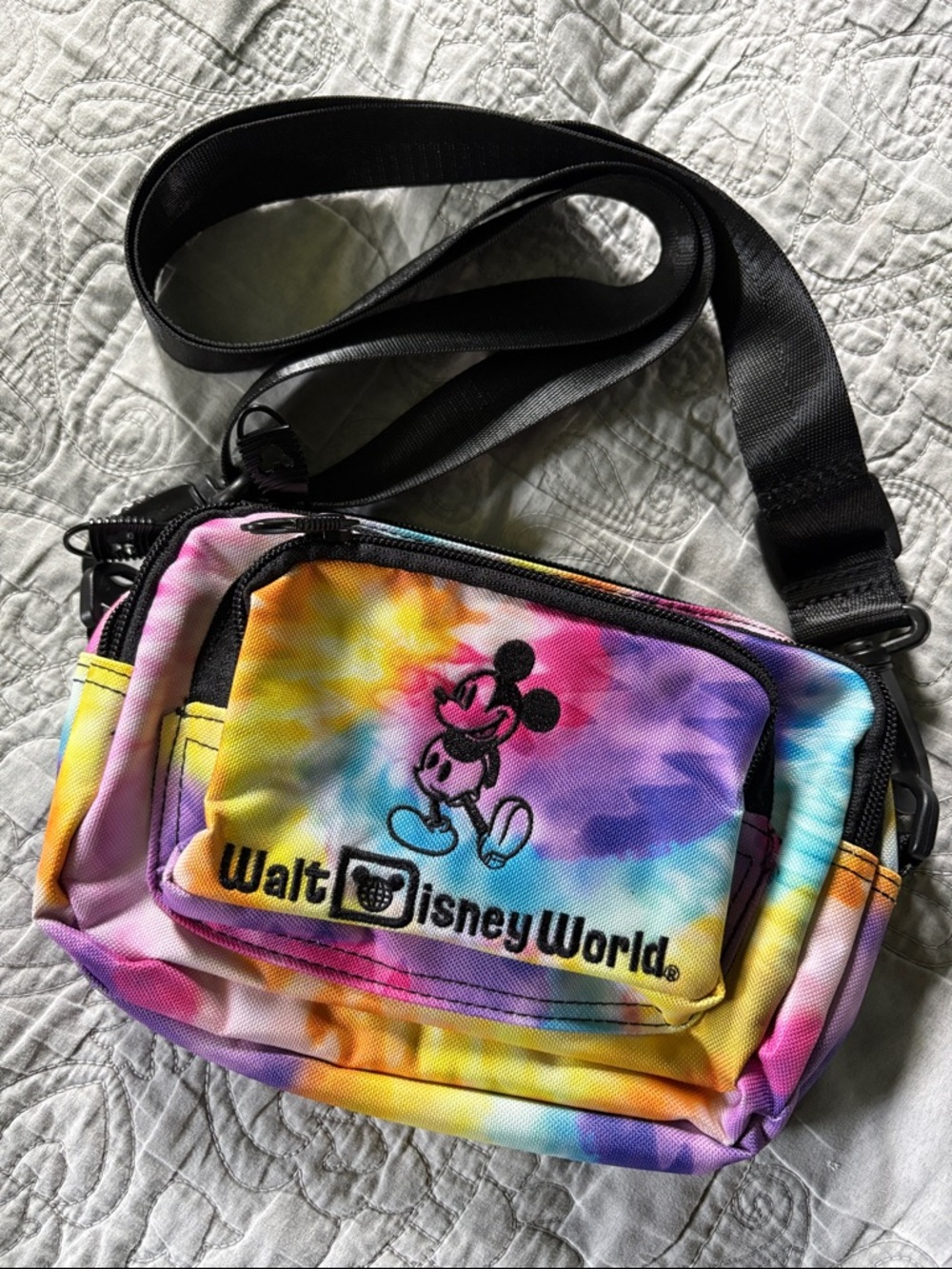 Disney World Tie-Dye Mickey Crossbody/Waist Bag